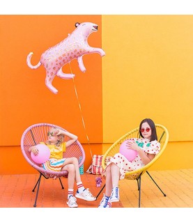 Pink Giraffe Mylar Foil Balloon
