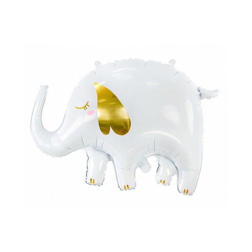 White Elephant Mylar Foil Balloon