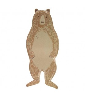 Große Braunbär-Teller