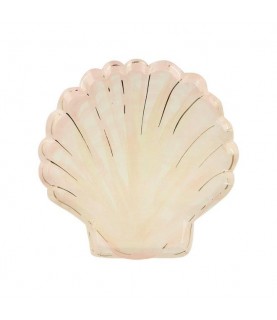 Watercolor Clam Shell Plates