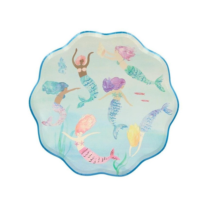 Swimming Mermaids Plates