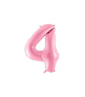 Pastel Pink Mylar Ballon Number 4