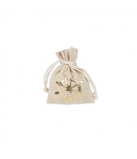 4 Pochons Gaze de Coton - Blanc