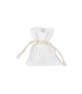 4 Muslin Pouches - White
