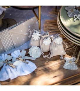 4 Pochons Gaze de Coton - Blanc