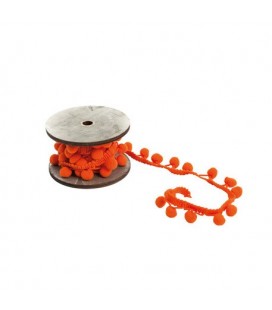 Peru Pompom Ribbon - Orange