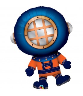 Ballon Alu Mylar Plongeur Sous-Marin