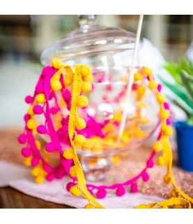Peru Pompom Ribbon - Yellow