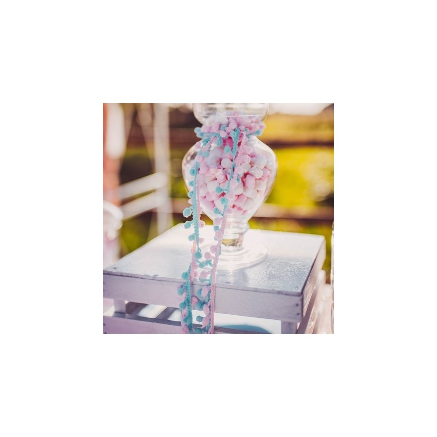 Pompom Ribbon - Pink Pompom Ribbon - Pink