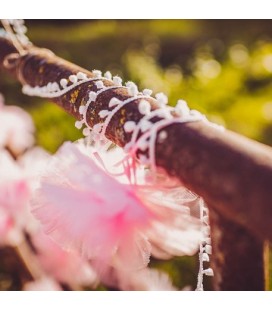 Pompom Ribbon - Pink