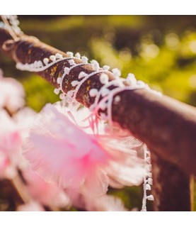 Pompom Ribbon - Pink