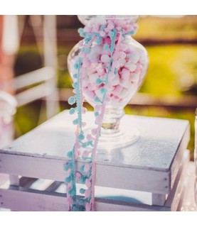 Pompom Ribbon - Blue
