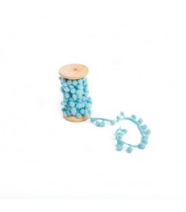 Pompom Ribbon - Blue