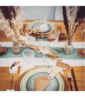 10 Rose Gold "Love" Kraft Cones