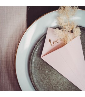 10 Powder Pink "Love" Cones