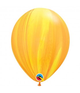 1 Ballon Marbré Agate Jaune & Orange