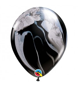 1 Luftballon Black Marmoriert