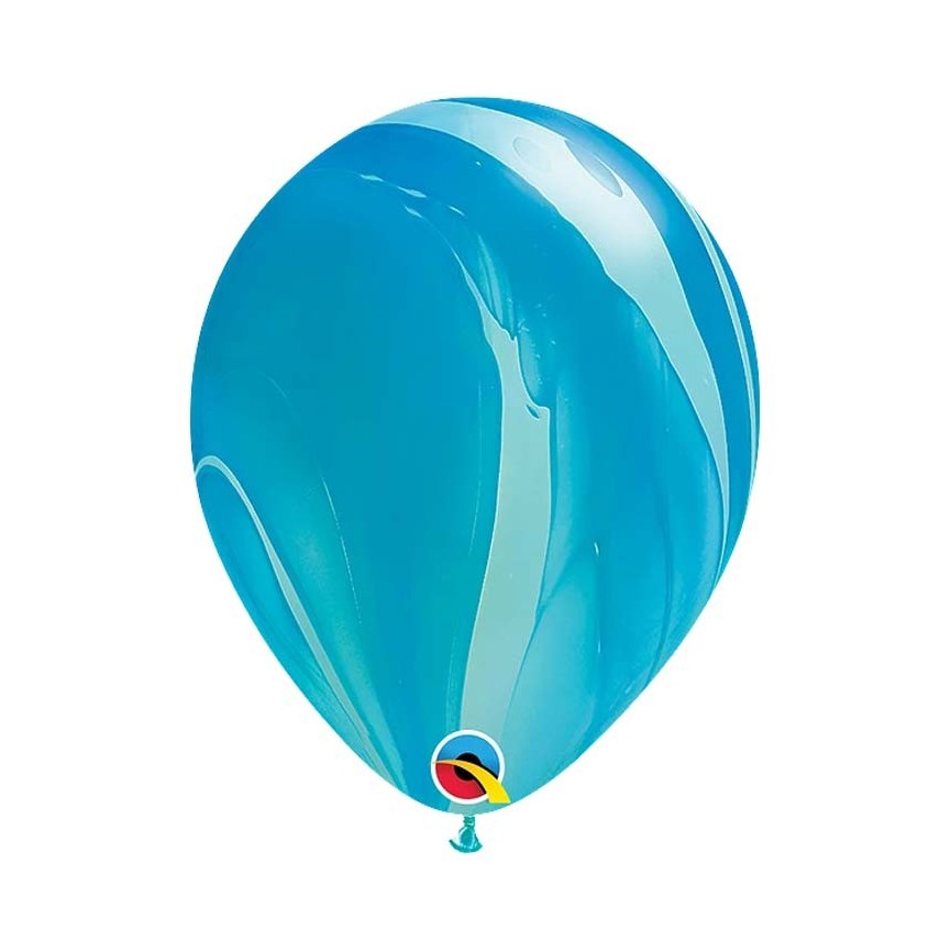 1 Ballon Marbré Agate Bleu 1 Ballon Marbré Agate Bleu