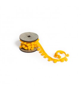 Peru Pompom Ribbon - Yellow